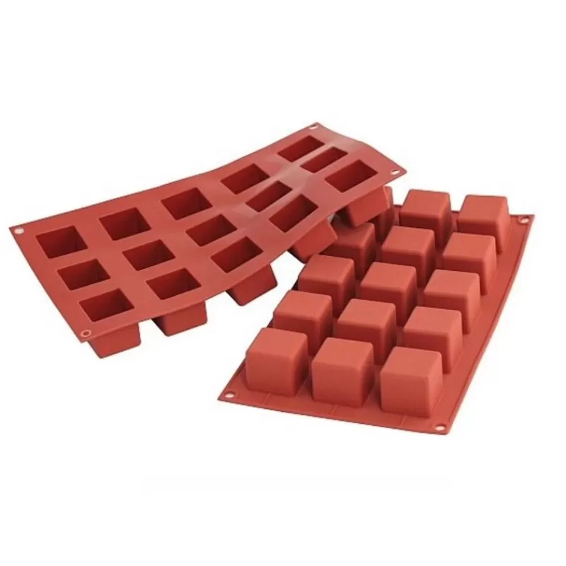 Cerf Dellier Moule Silicone 15 Petits Cubes