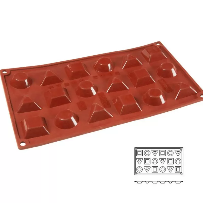 Cerf Dellier Moule Silicone 18 Mini Formes Assorties