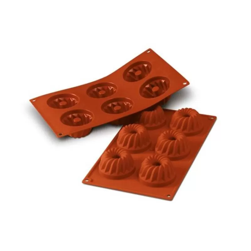 Cerf Dellier Moule Silicone 6 Mini Kouglofs