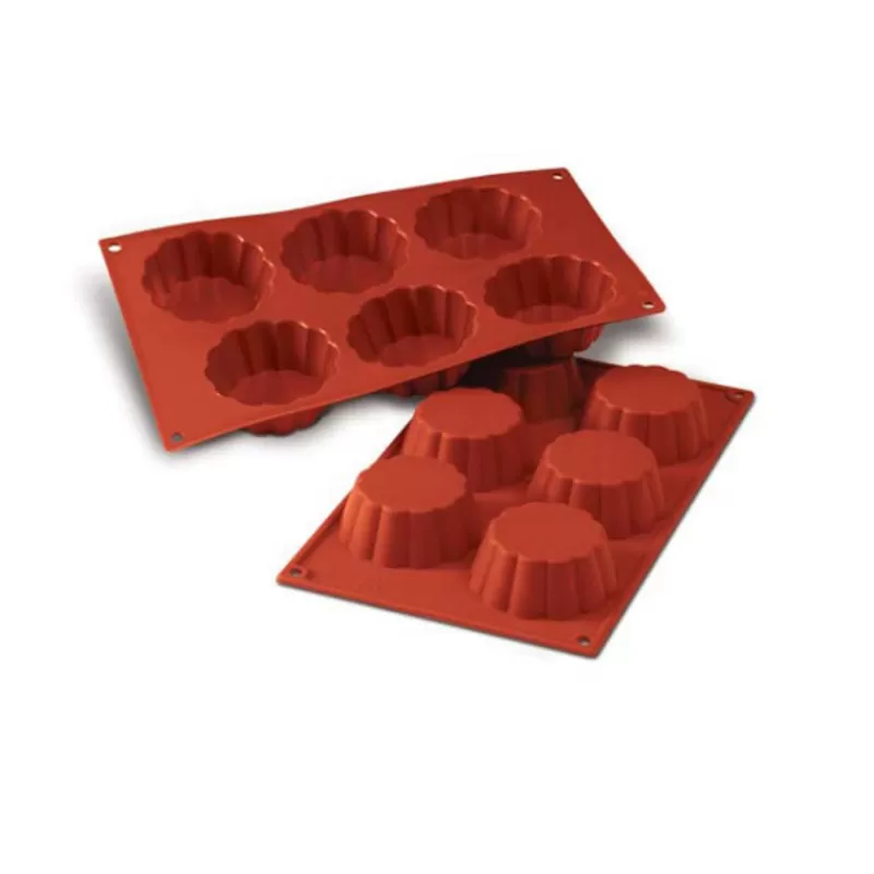 Cerf Dellier Moule Silicone 6 Petites Brioches