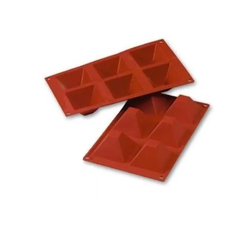 Cerf Dellier Moule Silicone 6 Pyramides