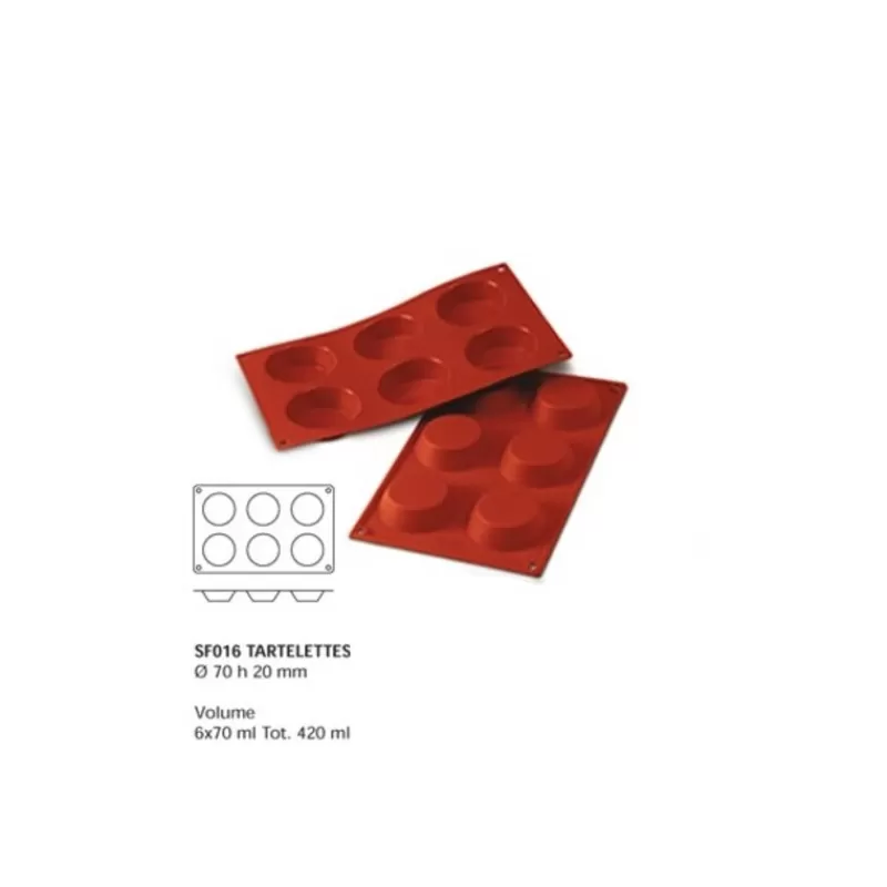 moule_silicone_6_tartelettes_7_cm_2.webp Cerf Dellier Moule Silicone 6 Tartelettes 7 Cm