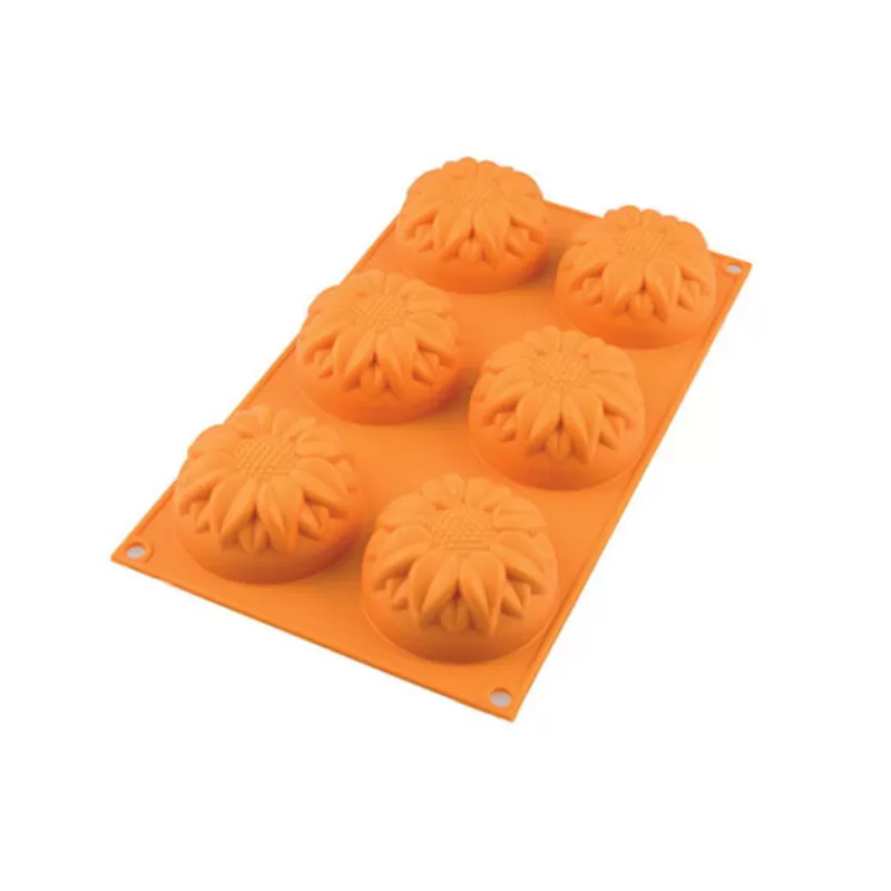 Cerf Dellier Moule Silicone 6 Tournesols