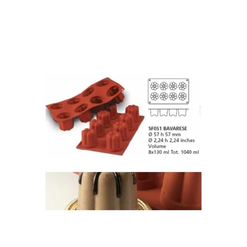 moule_silicone_8_bavarois_57x57_mm_2.webp Cerf Dellier Moule Silicone 8 Bavarois 57X57 Mm