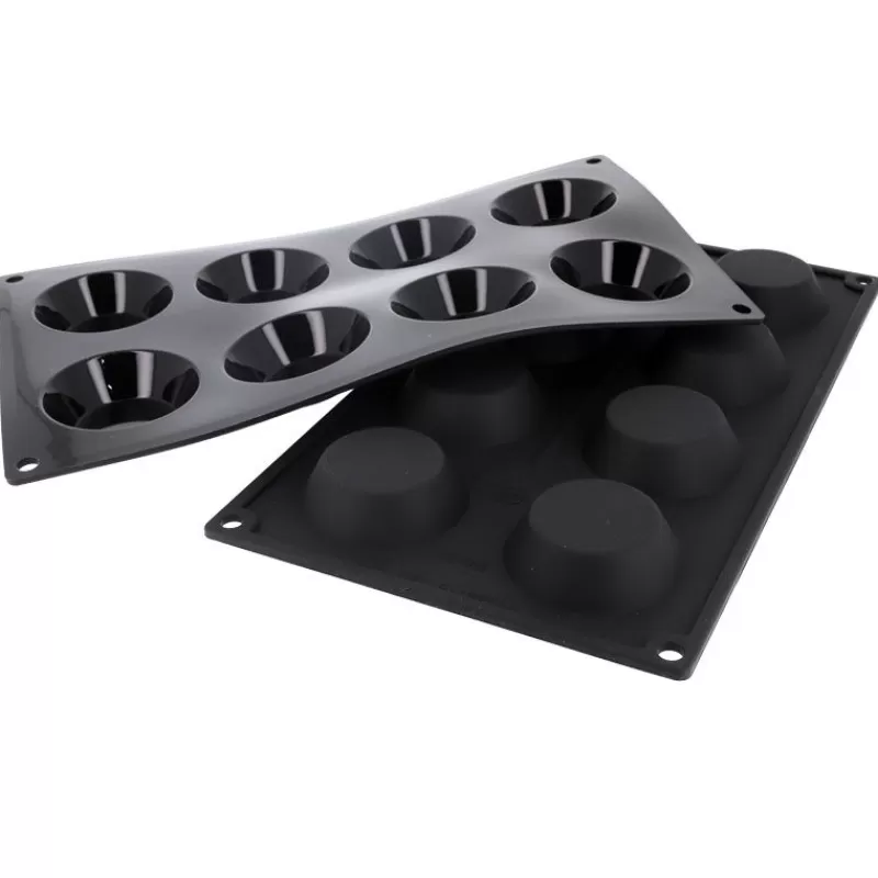 moule_silicone_8_tartelettes_6_cm_2.webp Cerf Dellier Moule Silicone 8 Tartelettes 6 Cm