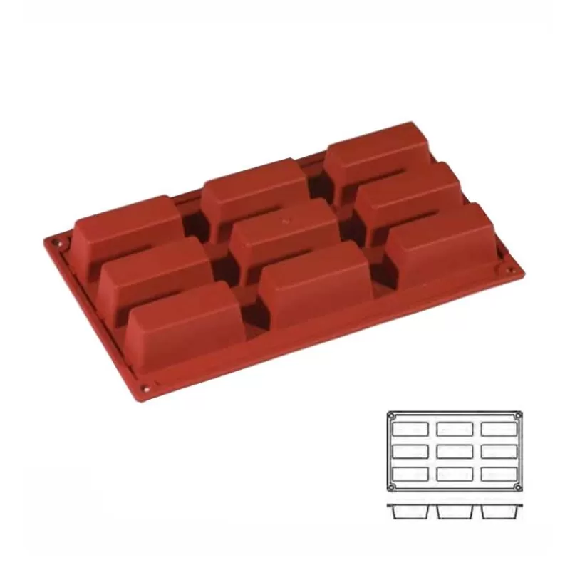 Cerf Dellier Moule Silicone 9 Mini Cakes