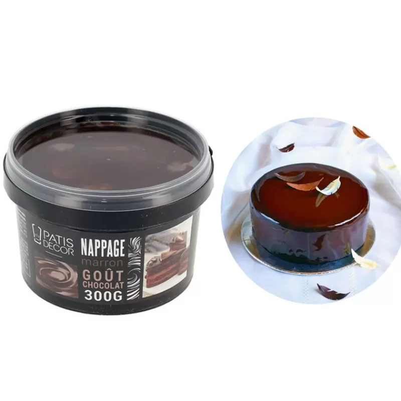 Cerf Dellier Nappage Miroir Marron Gout Chocolat Patisdecor 300 G