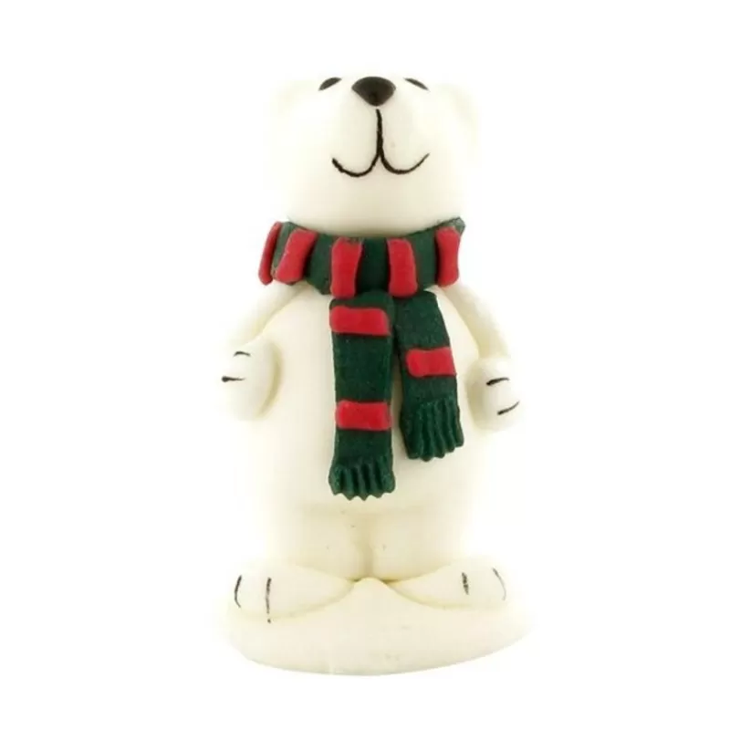 Cerf Dellier Ours Comestible Polaire Blanc Echarpe 6 Cm Clearance