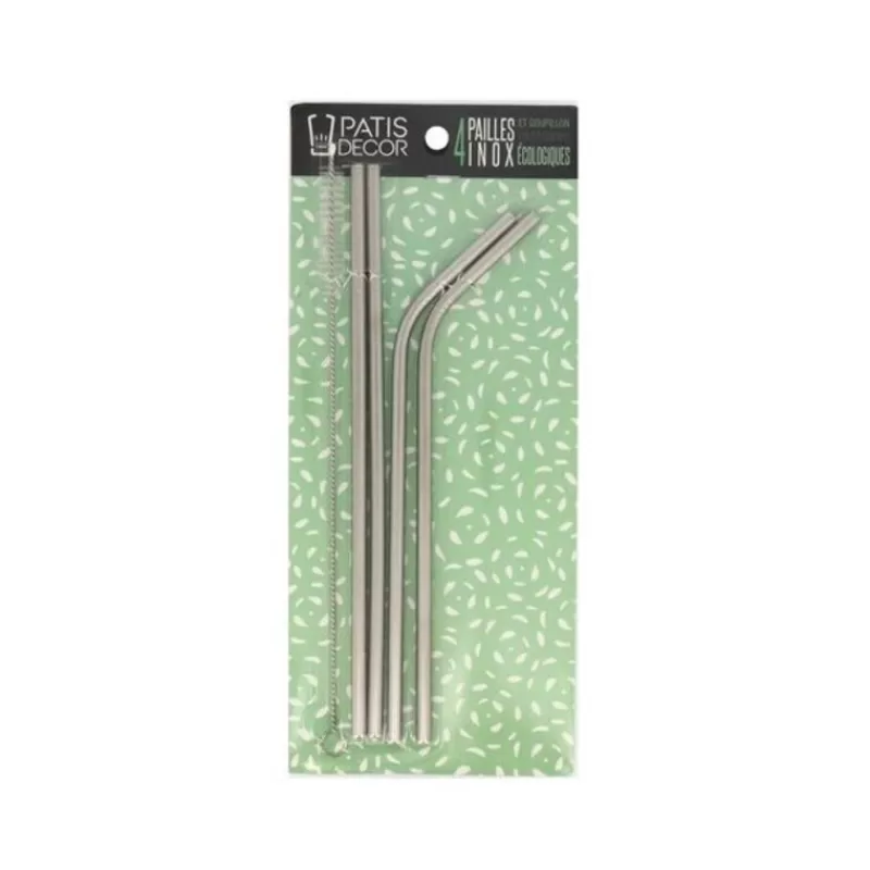 Cerf Dellier Paille En Inox Avec Goupillon Patisdecor (X4) Online
