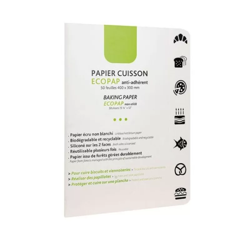 Cerf Dellier Papier De Cuisson Ecopap Anti-Adherent 40 X 30 Cm (X 50 Feuilles) Fashion