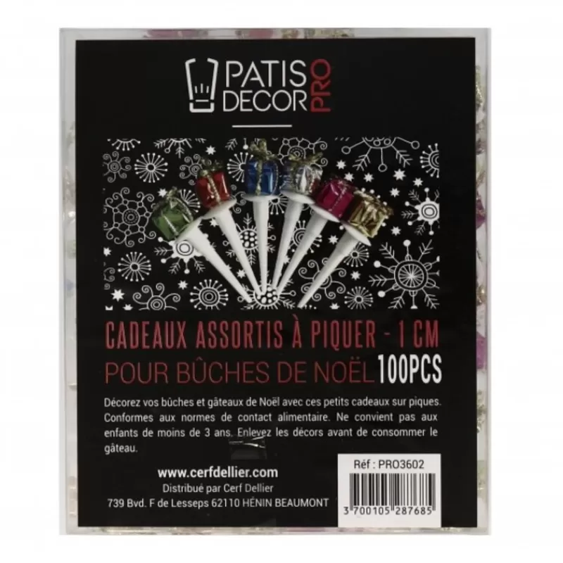 Cerf Dellier Paquets Cadeau Assortis 1 Cm Patisdecor Pro (X100) Discount