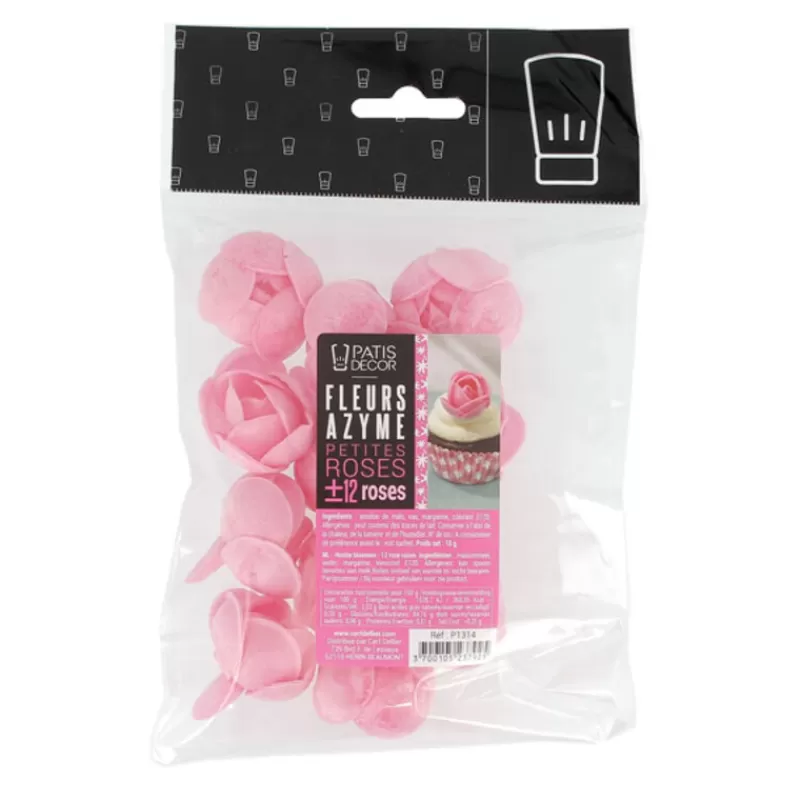 Cerf Dellier Petites Roses Roses En Azyme Patisdecor X12 Shop
