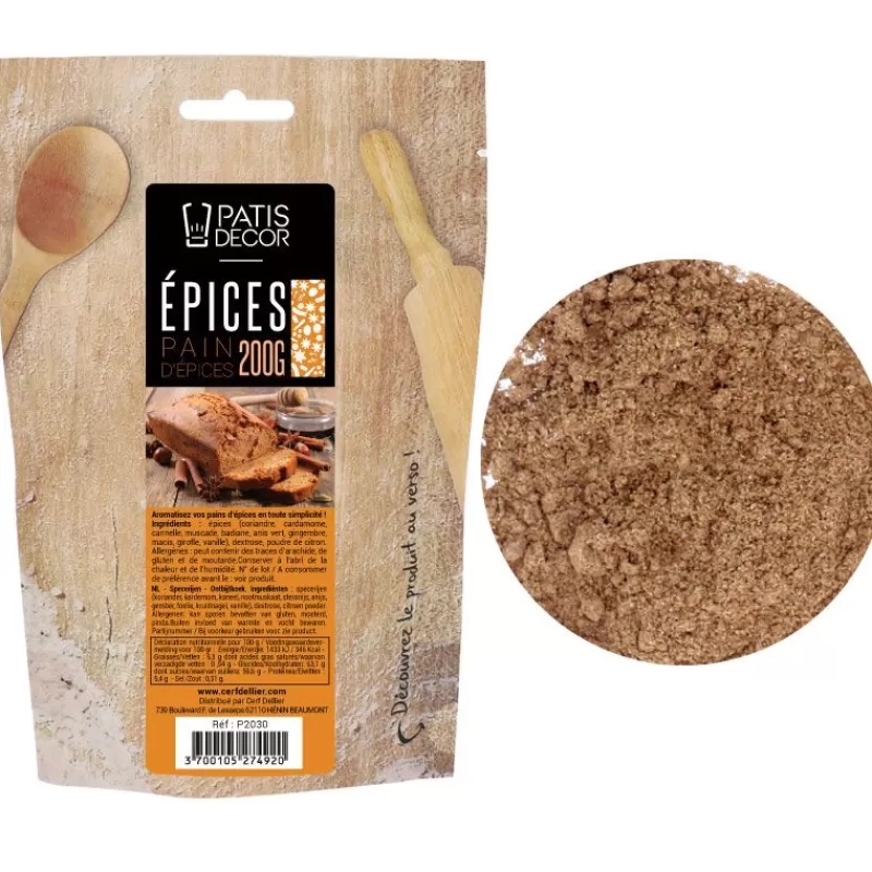 Cerf Dellier Épices Pour Pain D'Épices Patisdecor 200 G
