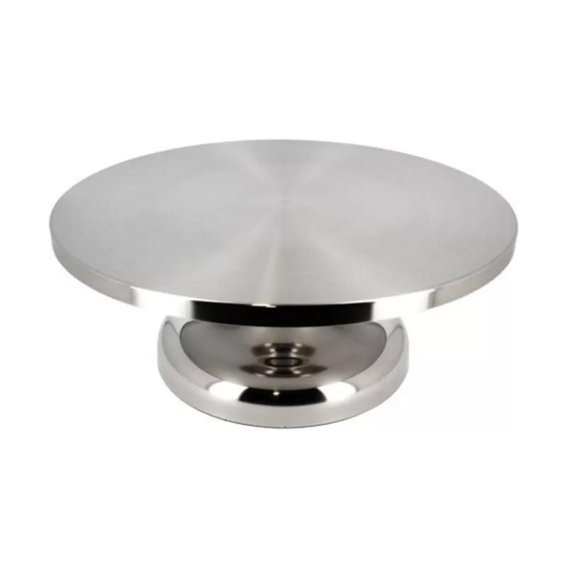 Cerf Dellier Plateau Tournant Pro Pour Gateau En Inox Patisdecor Outlet