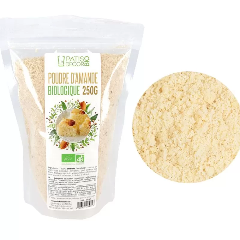 Cerf Dellier Poudre D'Amande Bio Patisdecor Bio 250 G