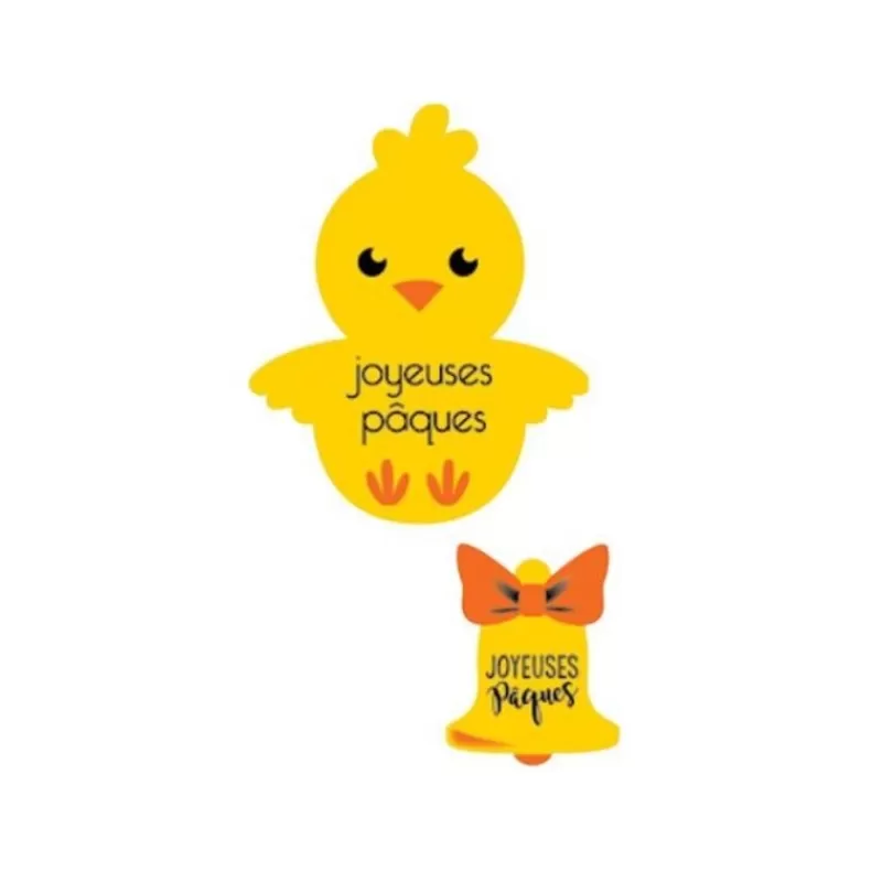 Cerf Dellier Poussins/Cloches Azyme Joyeuses Pâques (X24) Best