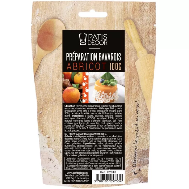 Cerf Dellier Preparation Bavarois Gel Abricot Patisdecor - Ddm 08/23