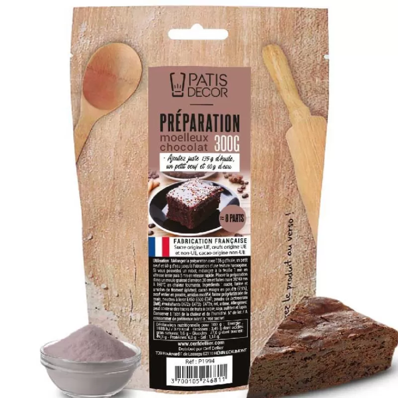 Cerf Dellier Preparation Moelleux Au Chocolat Patisdecor 300 G