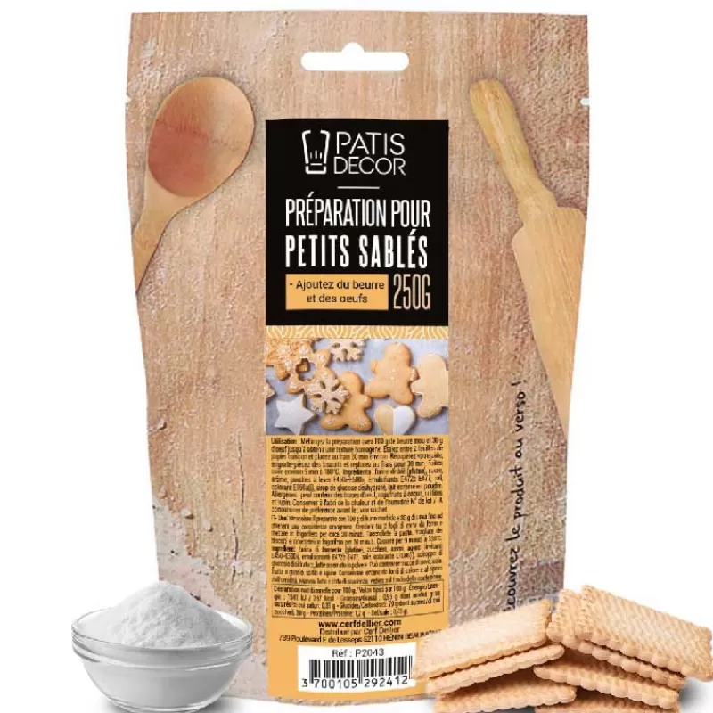 Cerf Dellier Preparation Pour Petits Sables Patisdecor 250 G