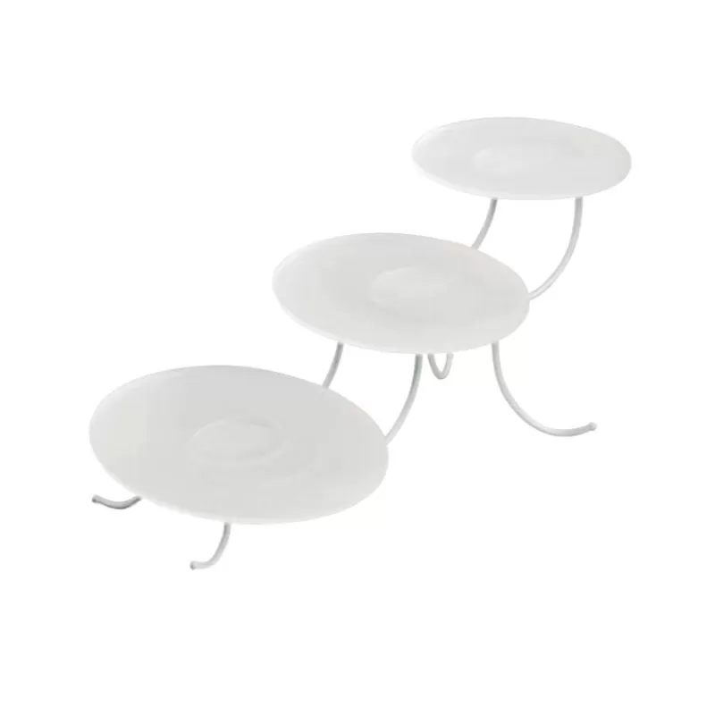 Cerf Dellier Presentoir 3 Plateaux Ovales Assortis New