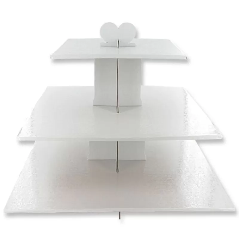 Cerf Dellier Presentoir Cupcakes Blanc Carre Cheap