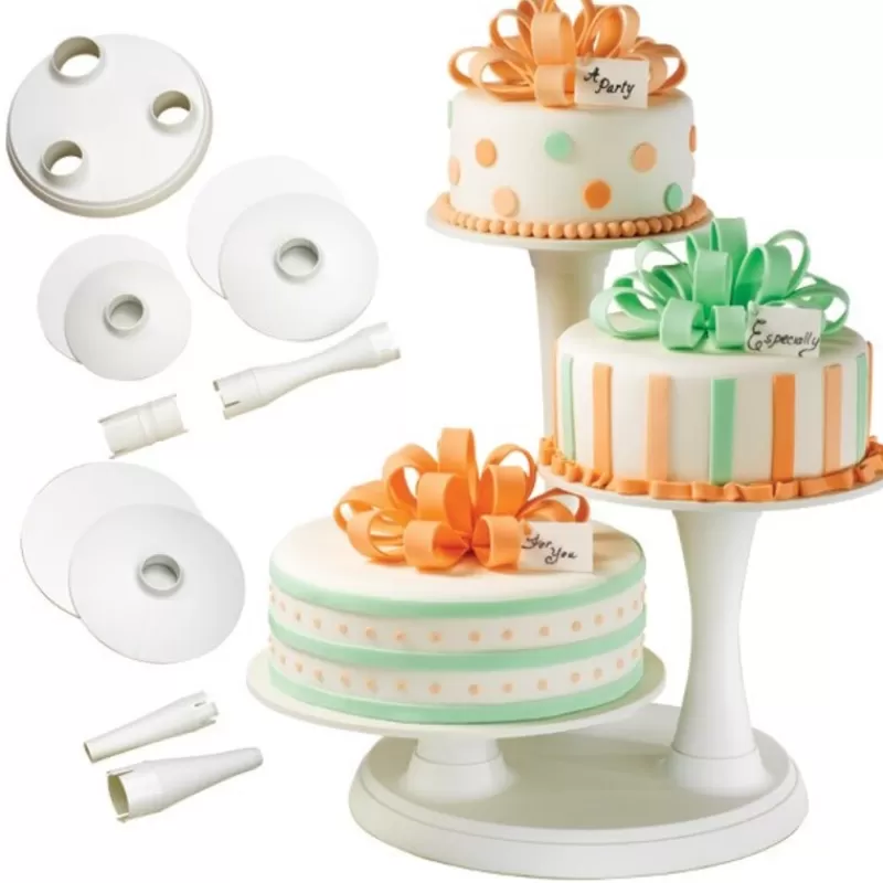 Cerf Dellier Presentoir Gâteaux 3 Etages Wilton Cheap