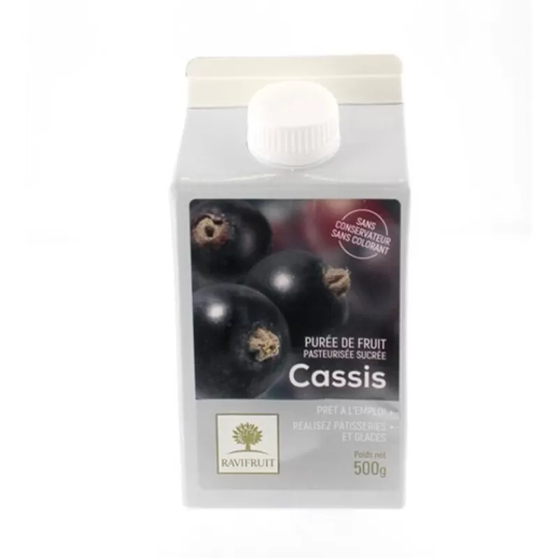 Cerf Dellier Puree De Cassis Ravifruit 500 G - Ddm 10/2022