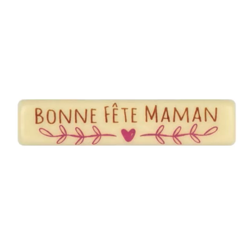 Cerf Dellier Rectangle Chocolat Blanc Bonne Fete Maman (X66) Discount