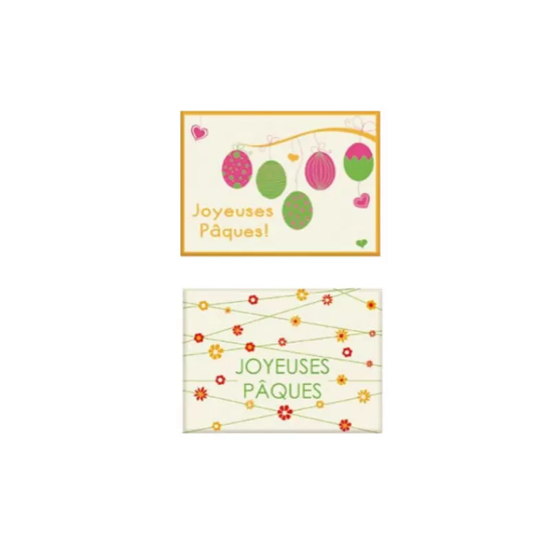 Cerf Dellier Rectangles Joyeuses Pâques Assortis Pate D'Amande (X 60) - Ddm 09/23 Clearance