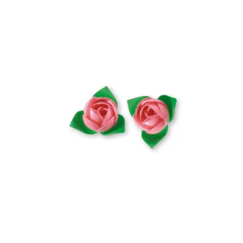 Cerf Dellier Roses Roses Avec Feuilles Patisdecor X10 Best