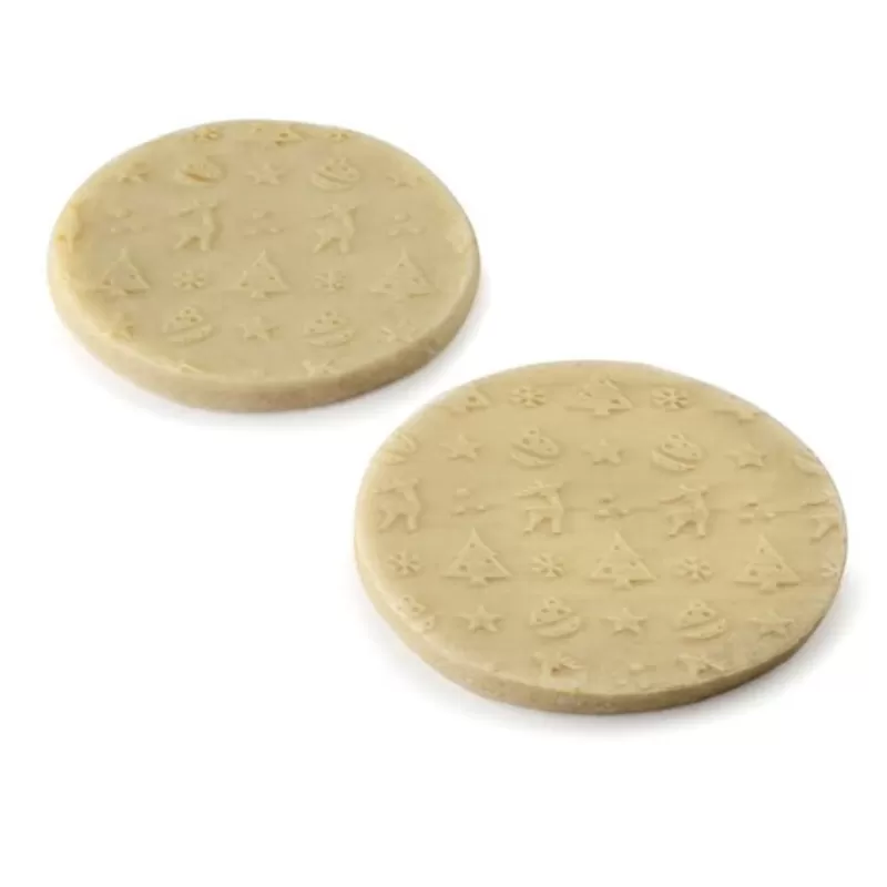 Cerf Dellier Rouleau Empreintes En Bois Noël