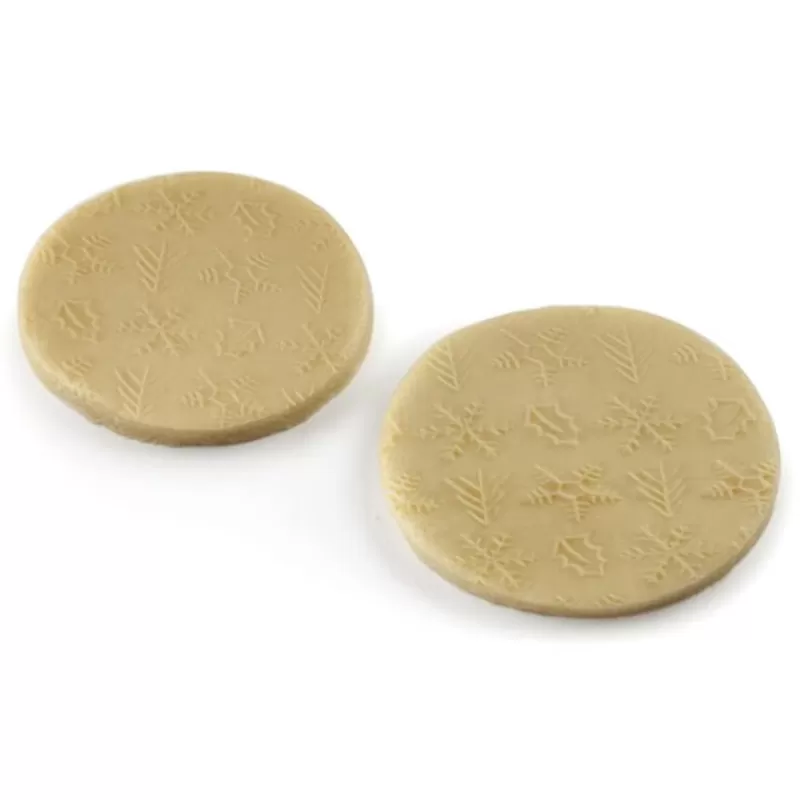 Cerf Dellier Rouleau Empreintes En Bois Theme Hiver