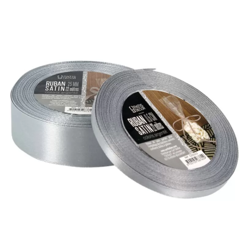 Cerf Dellier Ruban Argente Satin (22 M) Patisdecor Fashion