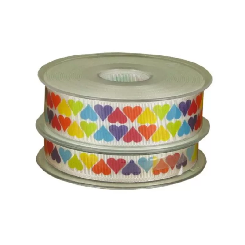 Cerf Dellier Ruban Blanc Coeurs (20 M) Flash Sale
