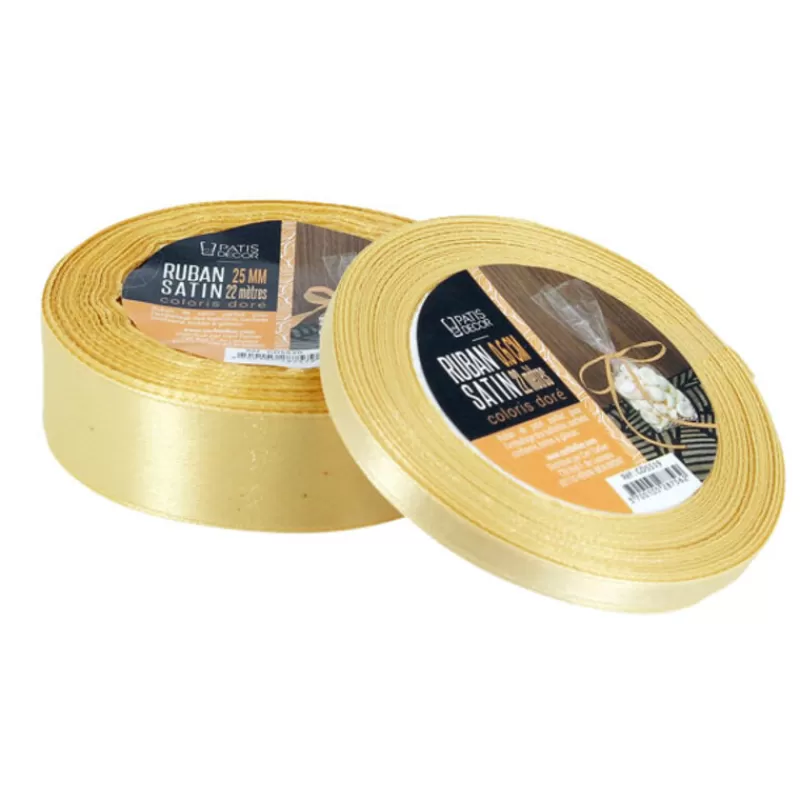 Cerf Dellier Ruban Dore Satin (22 M) Patisdecor Flash Sale