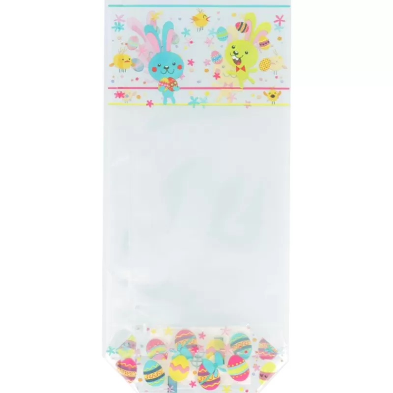 Cerf Dellier Sachets Polypro Lapins De Pâques + Liens 10 X 22 Cm (X5) Flash Sale
