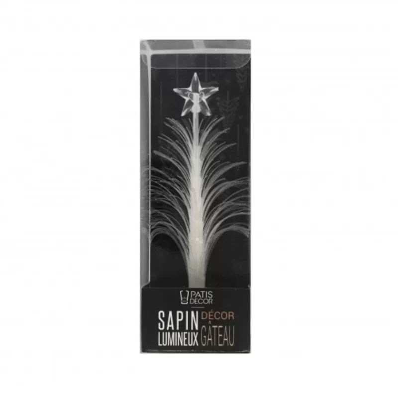 Cerf Dellier Sapin Lumineux Sur Pique Patisdecor Cheap