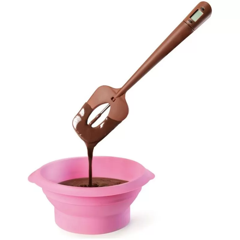 Cerf Dellier Spatule Thermomètre Silicone