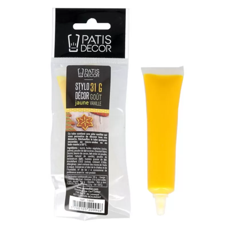 Cerf Dellier Stylo Decor Jaune Gout Vanille Patisdecor Fashion
