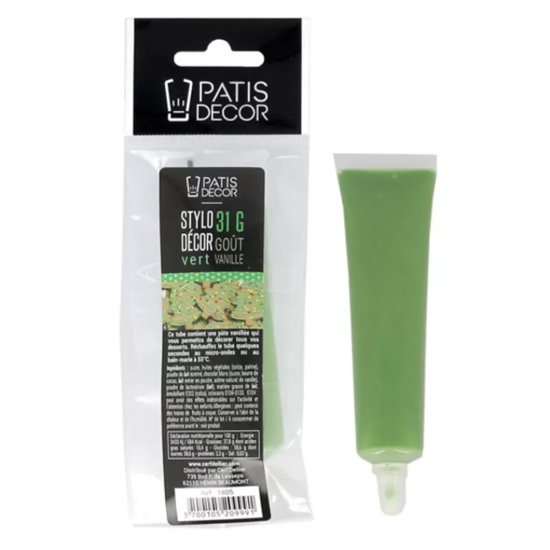 Cerf Dellier Stylo Decor Vert Gout Vanille Patisdecor Shop