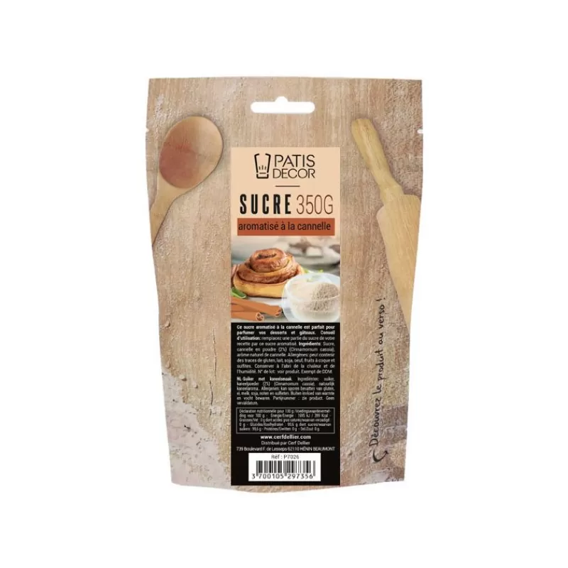 Cerf Dellier Sucre Aromatisé A La Cannelle Patisdecor 350 G