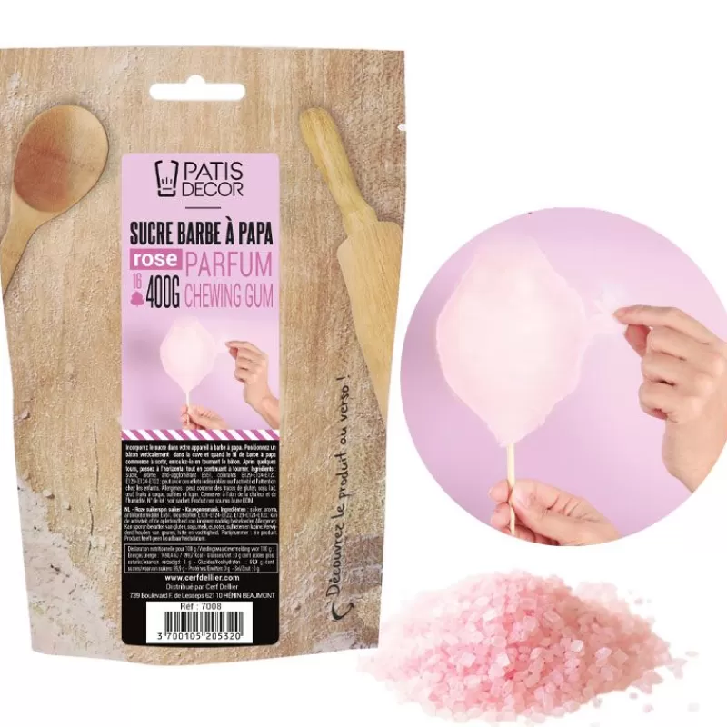 Cerf Dellier Sucre Barbe À Papa Chewing Gum Patisdecor 400 G