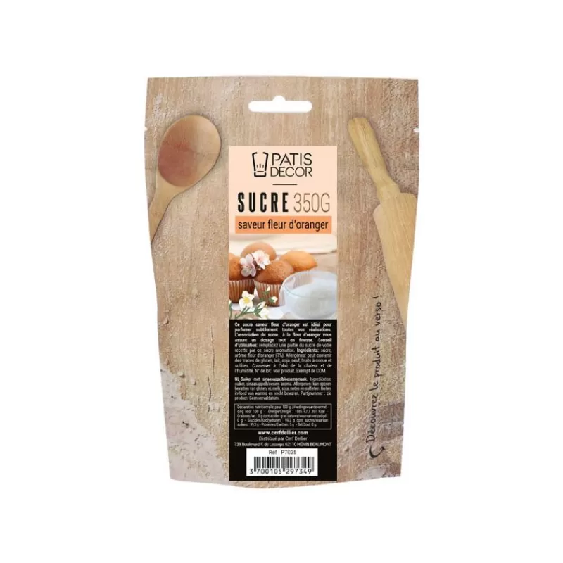 Cerf Dellier Sucre Saveur Fleur D'Oranger Patisdecor 350 G
