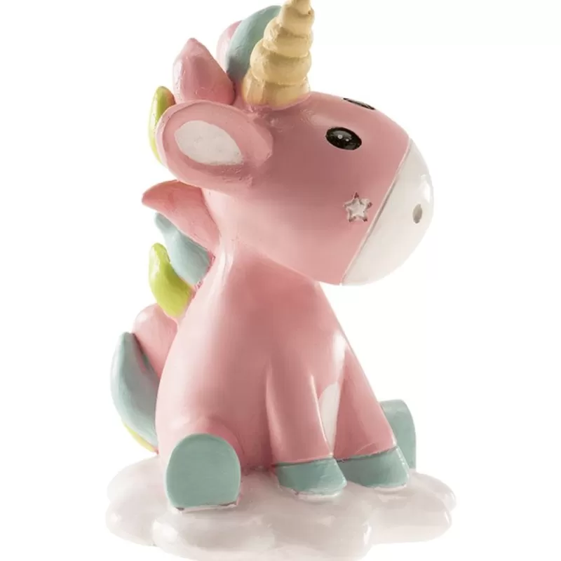 Cerf Dellier Sujet De Baptême Licorne Rose 10 Cm Sale