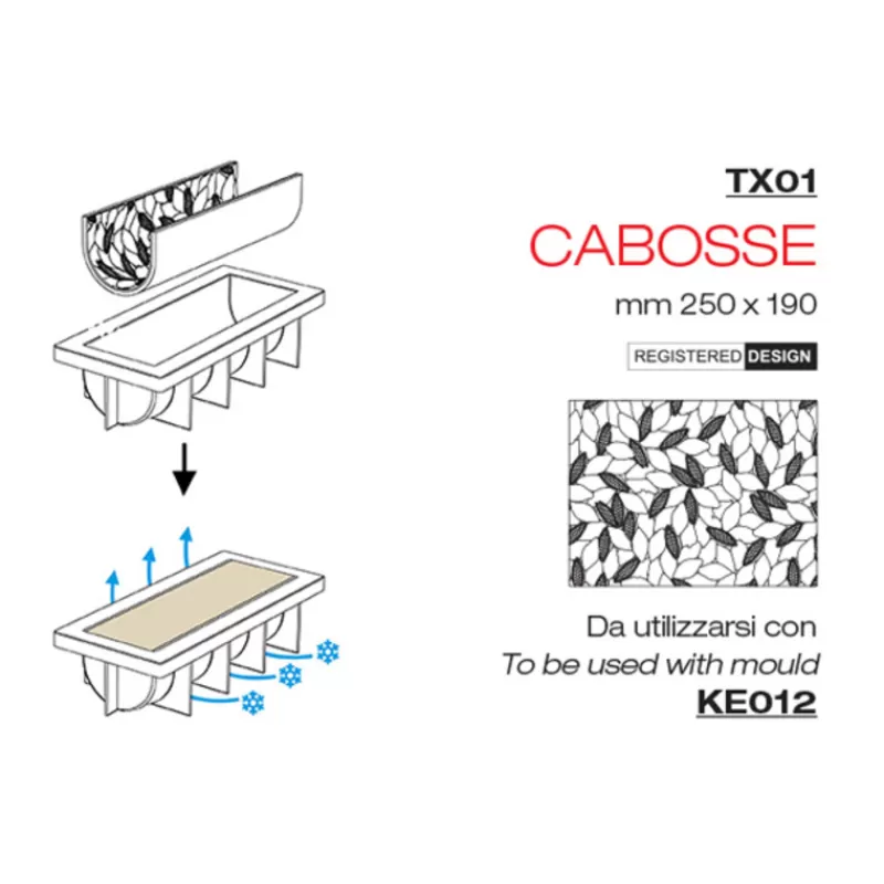 Cerf Dellier Tapis Silicone Texture Cabosse