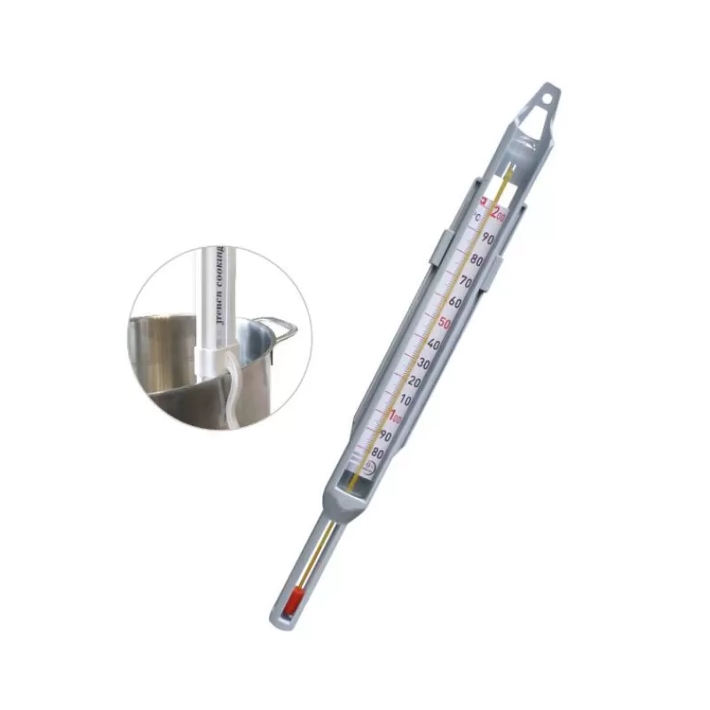 Cerf Dellier Thermomètre Confiseur En Verre Avec Gaine De Protection +80 +200C Online