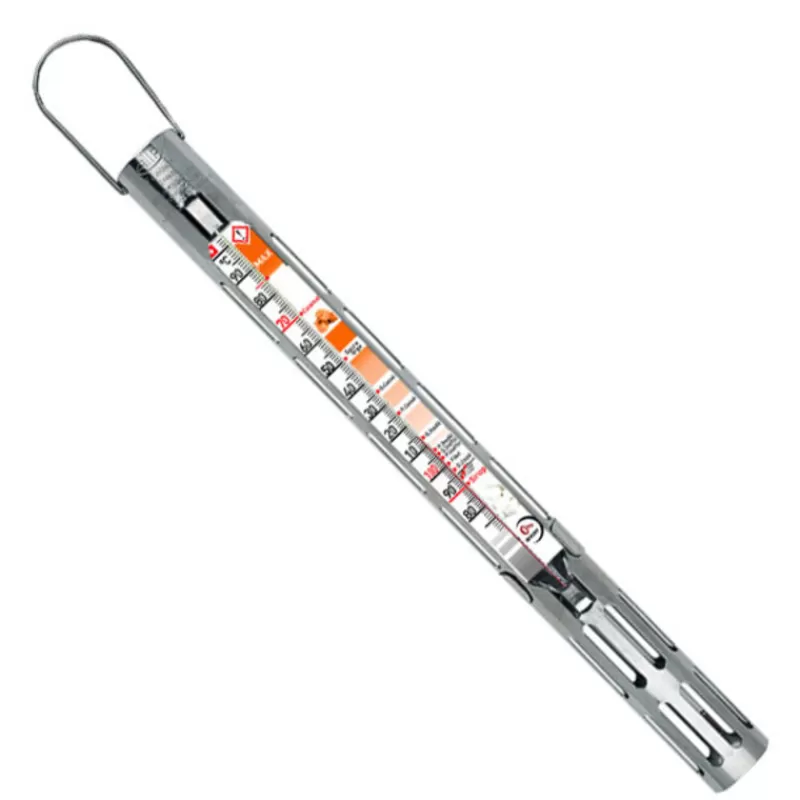 Cerf Dellier Thermomètre Confiseur Gaine Inox +80 +200C Avec Zones Couleurs Fashion