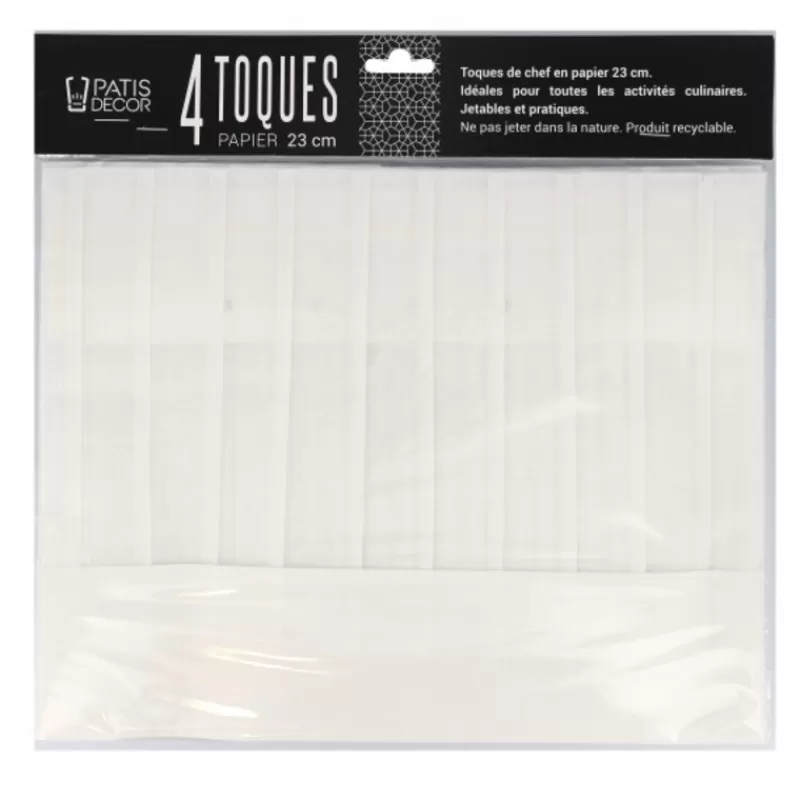 Cerf Dellier Toque En Papier Plisse H 23 Cm Patisdecor (X4) Discount