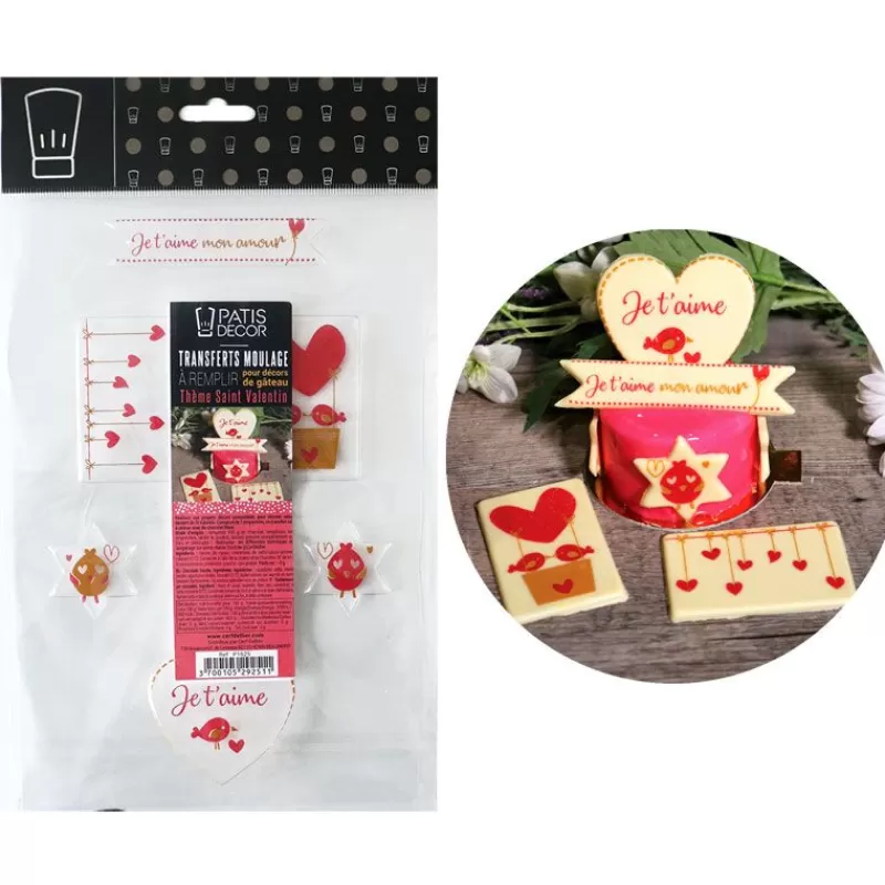 Cerf Dellier Transfert Chocolat Theme Saint Valentin Hot