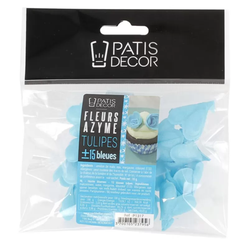 Cerf Dellier Tulipe Bleue En Azyme Patisdecor (X15) Shop